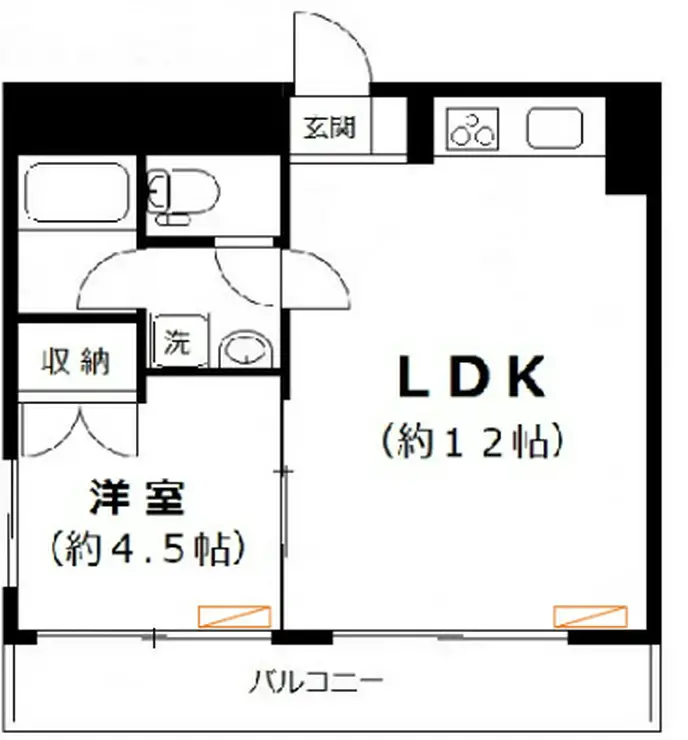 ニューグリーンコーポ 3階階 間取り