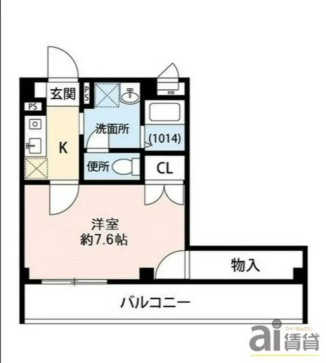 アンプルールフェール本川越 3階階 間取り