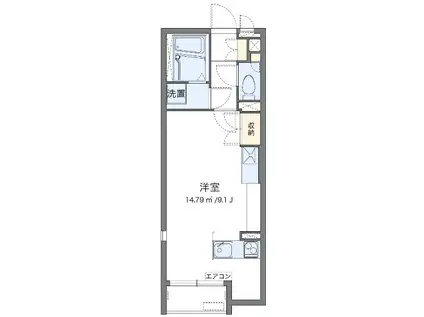 レオネクスト神木本町(ワンルーム/2階)の間取り写真