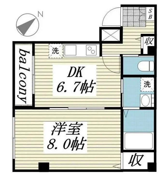 ゴールドスター 4階階 間取り
