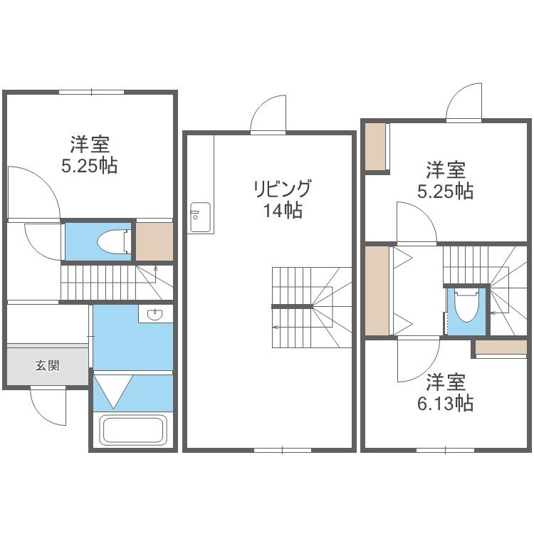 STELLA SIGHTS III(3LDK/1階)の間取り写真