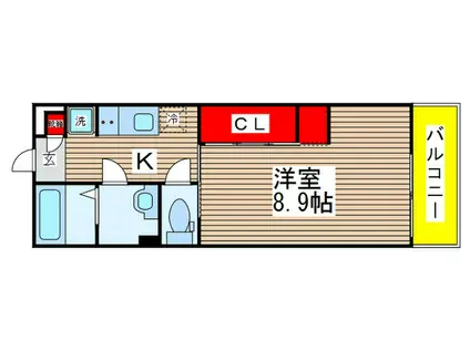 リブリ・マシェリ(1K/1階)の間取り写真
