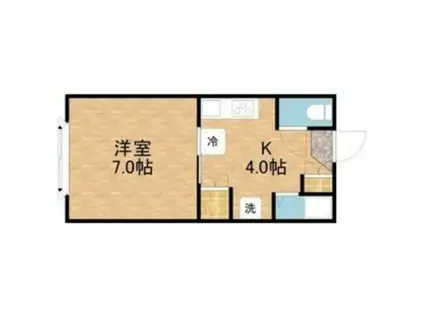 リラハイツ東海(1K/2階)の間取り写真