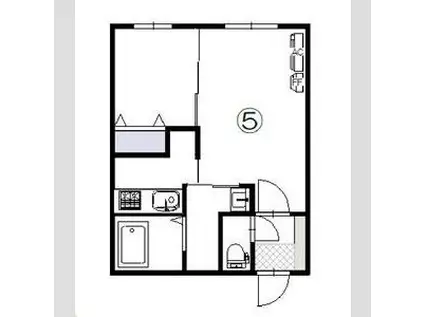 N-MODE・N19(1LDK/2階)の間取り写真