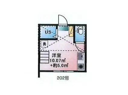 アーバンプレイス新宿N(ワンルーム/2階)の間取り写真