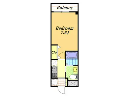 INDIA GOOSE(1K/3階)の間取り写真