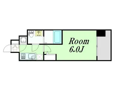 エスリード新梅田ノースポイント(1K/4階)の間取り写真