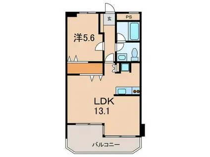 コナビレッジ3号棟(1LDK/3階)の間取り写真