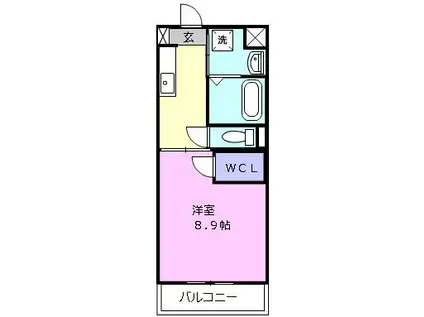 S-FORT三重大学前 合格止め可(1K/5階)の間取り写真