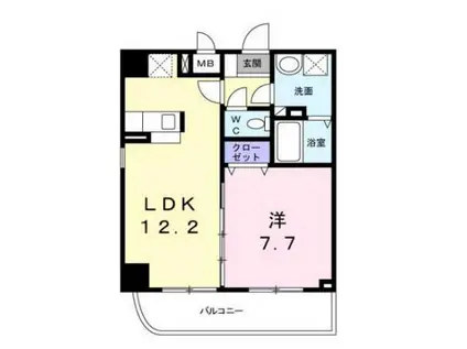 NEXUS110(1LDK/5階)の間取り写真