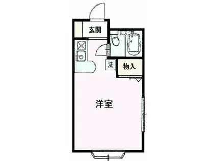 SAAレジデンス南鳩ヶ谷(ワンルーム/1階)の間取り写真