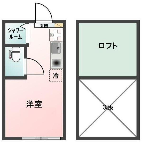 GLANZ町屋I(ワンルーム/1階)の間取り写真