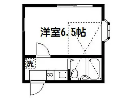 T&フラット(1K/2階)の間取り写真
