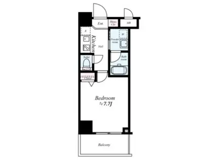 RISING PLACE 押上(1K/3階)の間取り写真