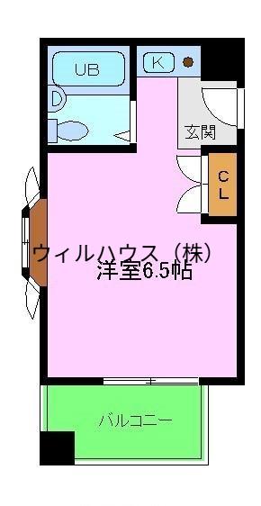 サンエス高石(1K/6階)の間取り写真