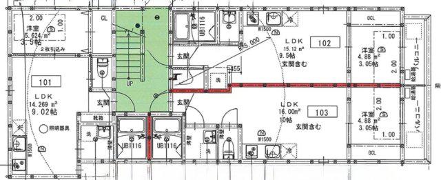 LUMINART明石(1LDK/2階)の間取り写真
