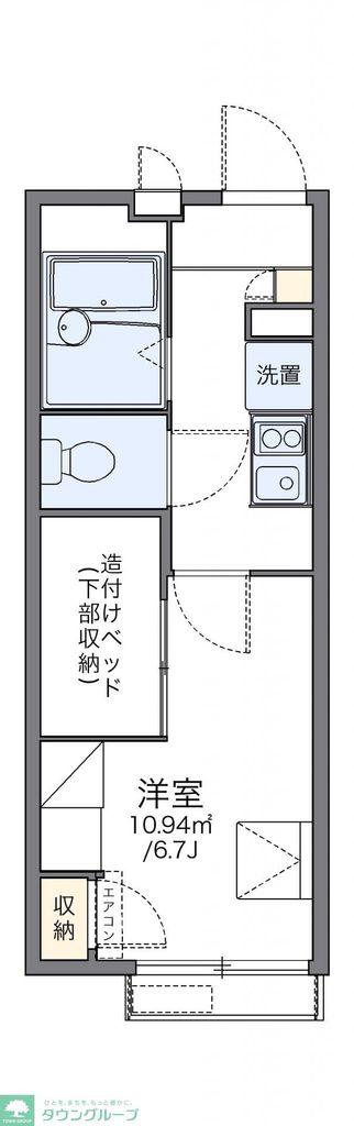 レオパレスセレーヌ新高円寺(1K/2階)の間取り写真