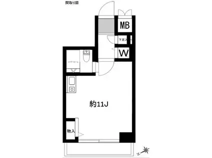 ライオンズマンション池袋第3(1K/4階)の間取り写真
