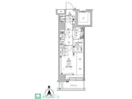セジョリ武蔵関(1K/7階)の間取り写真