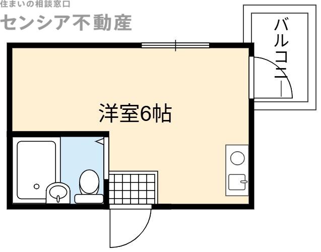 TAIHO ノーブル京橋(ワンルーム/5階)の間取り写真
