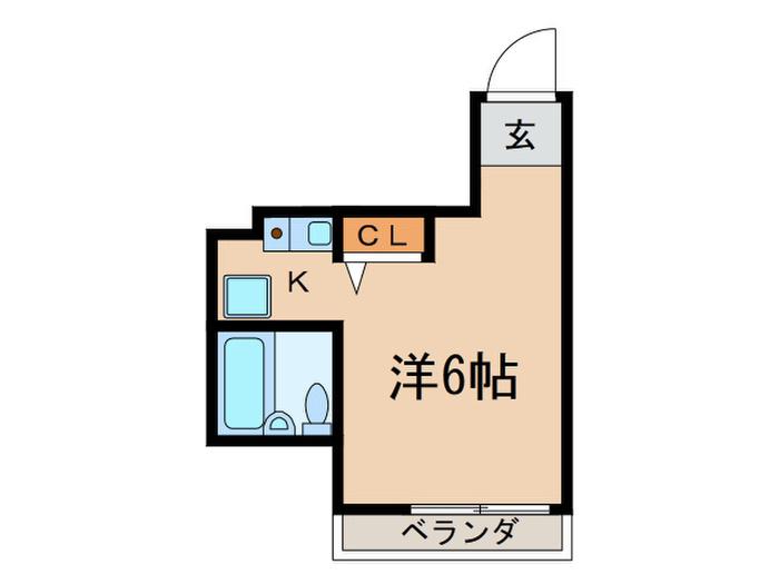 ラピス京都神宮道(1K/2階)の間取り写真
