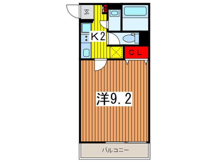COMFORT浦和(1K/1階)の間取り写真
