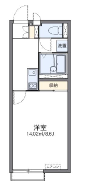 レオネクストセレーネ(1K/2階)の間取り写真