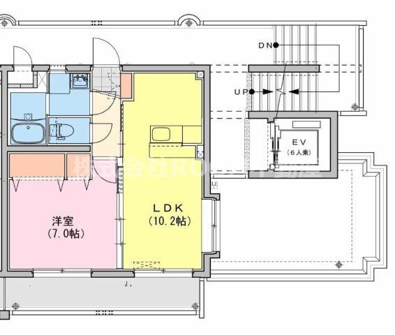 M10.牟田町I(1LDK/4階)の間取り写真
