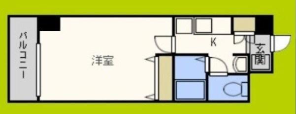M・プラザ堀江南(1K/5階)の間取り写真