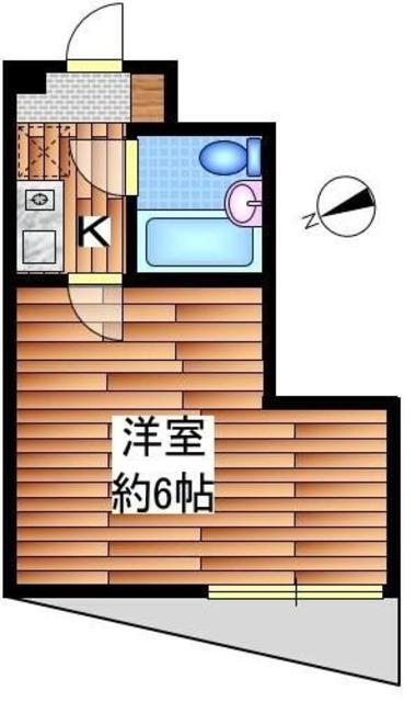 プレステージ三鷹(1K/2階)の間取り写真