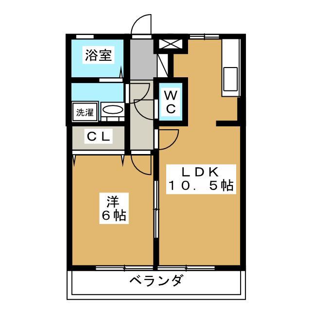 スクエアガーデンKAMAKURA C棟(1LDK/1階)の間取り写真
