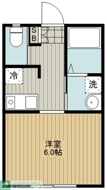LUAN本町II(1K/1階)の間取り写真