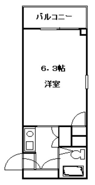 タイヨウマンション(ワンルーム/1階)の間取り写真