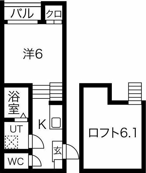 スパジオフェリーチェ(1K/1階)の間取り写真