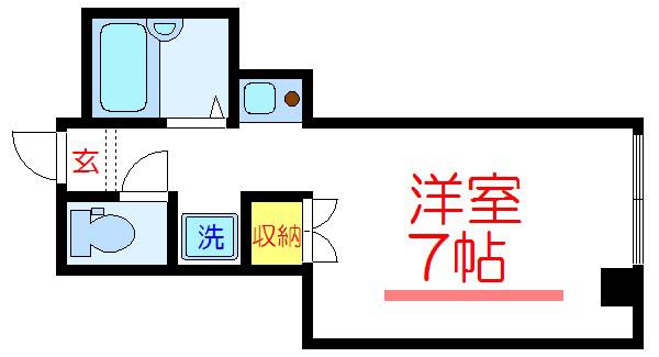 スウィートヴィレッジ三ノ輪(ワンルーム/4階)の間取り写真