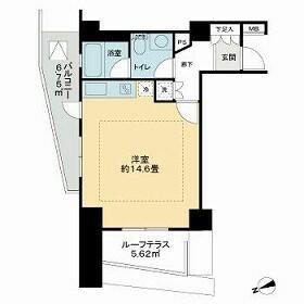 グローリオ十条(ワンルーム/8階)の間取り写真