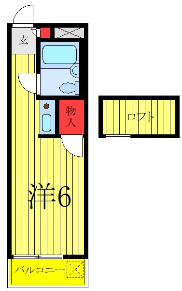 フォーラムセブン(ワンルーム/2階)の間取り写真