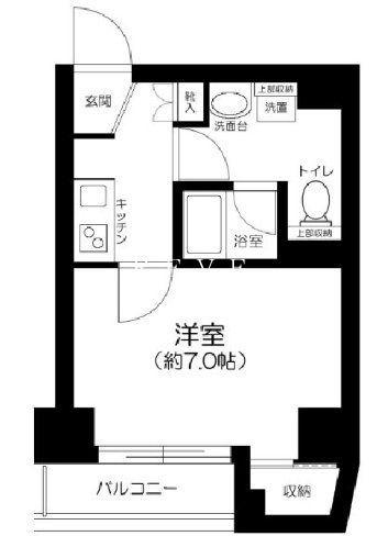 アイル秋葉原ノース弐番館(1K/5階)の間取り写真
