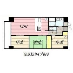 近鉄名古屋線 戸田駅(愛知) 徒歩8分 14階建 築32年(3LDK/5階)の間取り写真