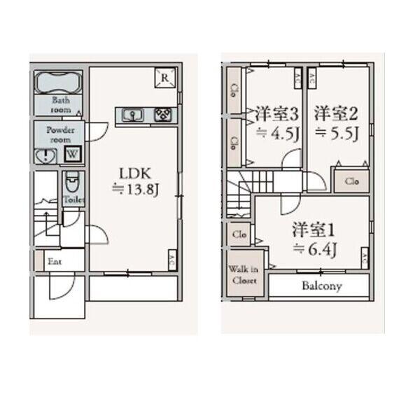 VERDE(3LDK/1階)の間取り写真