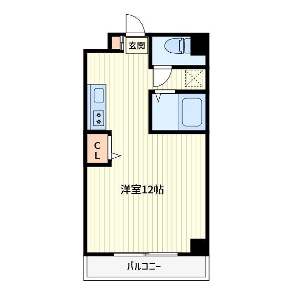 ハイポイント西川口(ワンルーム/6階)の間取り写真