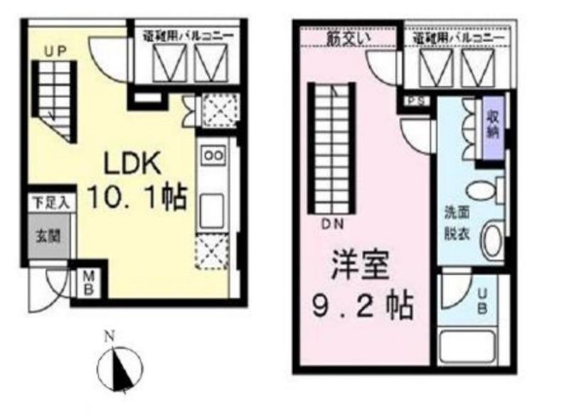 アリス・マナーガーデン銀座ウォーク(1LDK/5階)の間取り写真
