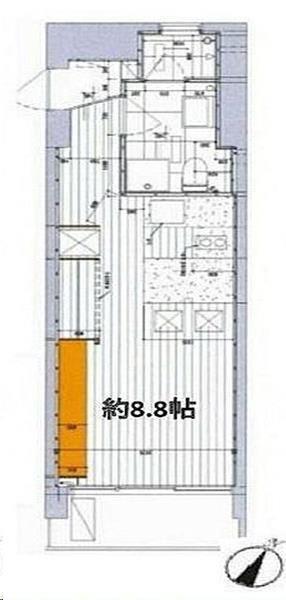 パーフェクトルーム(ワンルーム/4階)の間取り写真