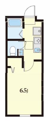 CASA LUXE 北千住(1K/2階)の間取り写真