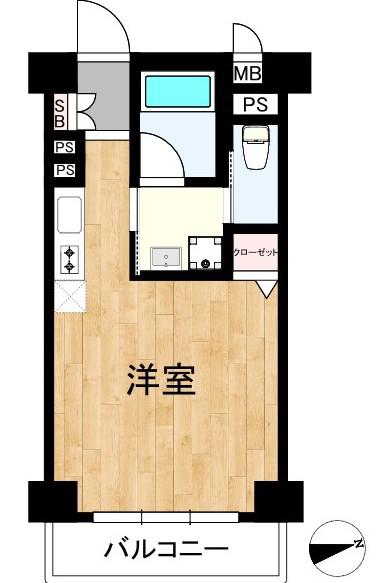 CHAMBORD BUNKYO(ワンルーム/3階)の間取り写真