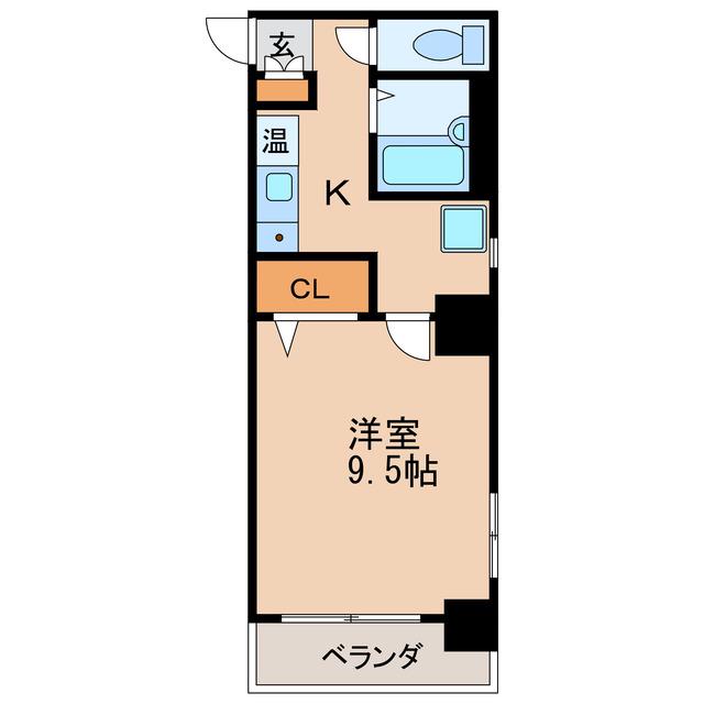 アメニティ泉(1K/7階)の間取り写真