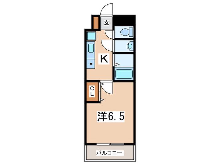 リヴェール相模ヶ丘(1K/5階)の間取り写真