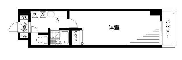 グレース東神田(1K/10階)の間取り写真