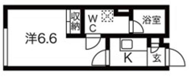 SPEC RESIDENCE TOGOSHI(1K/2階)の間取り写真
