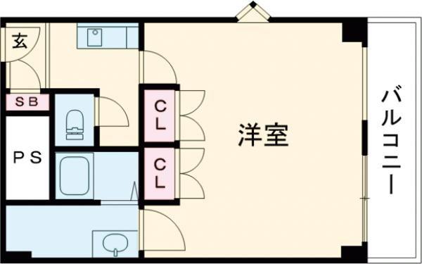 アバンティ貝塚II番館(1K/3階)の間取り写真